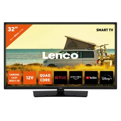 32"" Android Smart TV met 12V auto adapter Lenco LED-3263BK Zwart