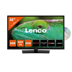 32"" Smart TV met ingebouwde DVD speler Lenco DVL-3273BK Zwart