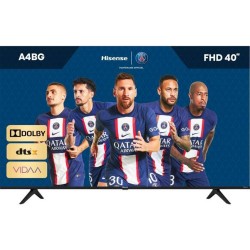 HISENSE 40A6BG - 4K UHD TV 40 (100cm) - Smart TV - Dolby Audio - 2xHDMI, 2xUSB - Zwart - Klasse F - Dolby Vision